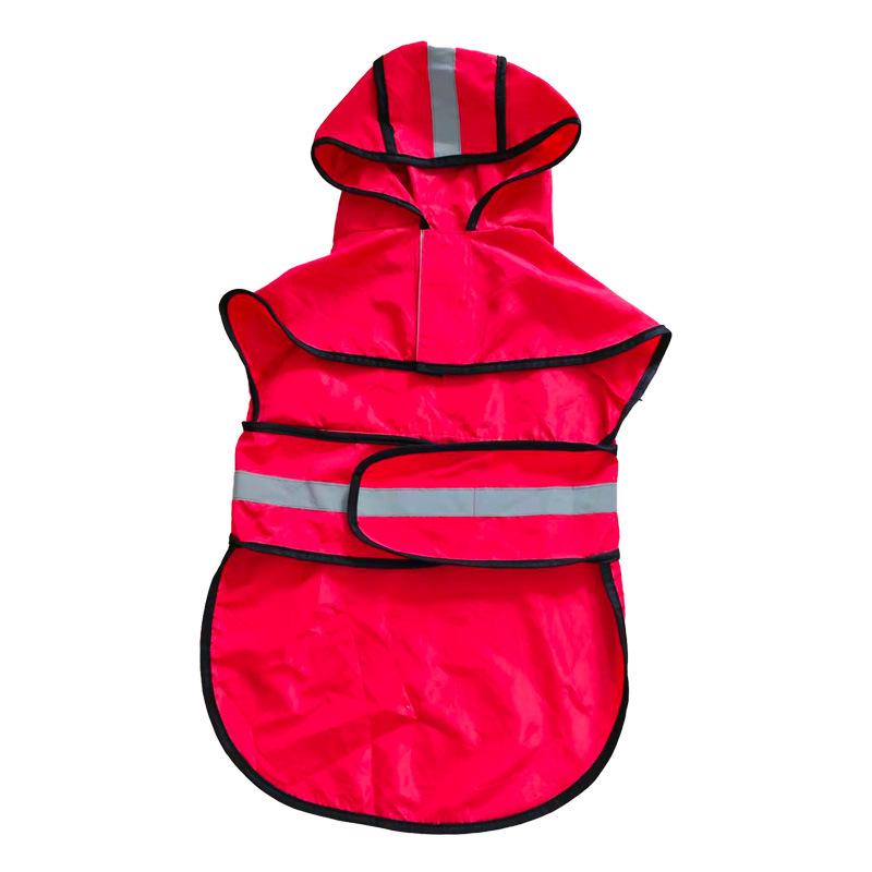 Reflective Waterproof Dog Jacket: Thickened Autumn/Winter Down Coat for Small Pets, Four-Legged Design, Cotton Material.
