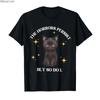 The Horrors Persist But So Do I Black Cat Meme Cat Mom Tshirt For Men Women 100 Cotton T Shirts Short Sleeve Tops 04062