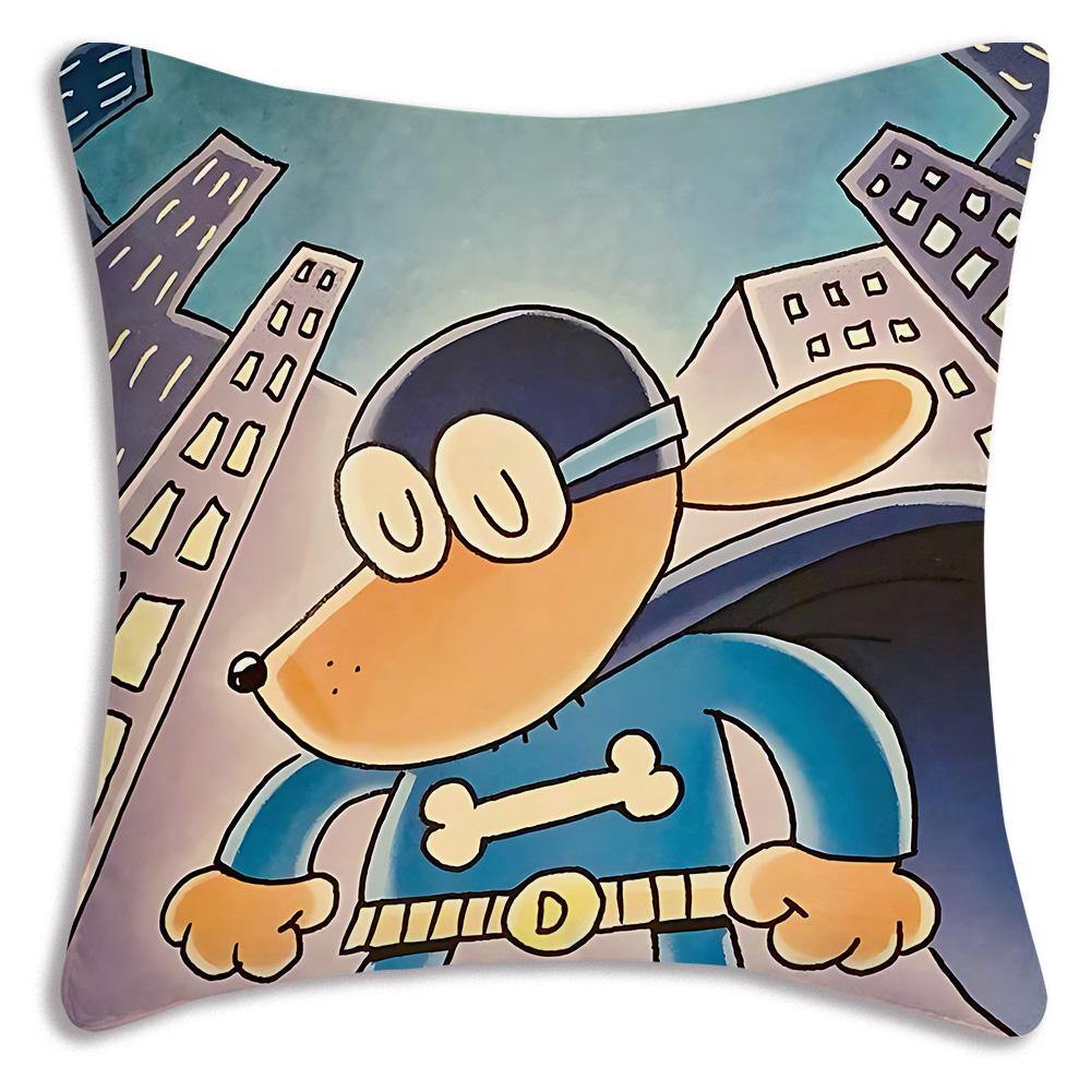 Anime For D-Detective Dog Pillow Covers Cartoon Sofa Decorative Home Double-sided Printing Short Plush Cute Cushion Cover