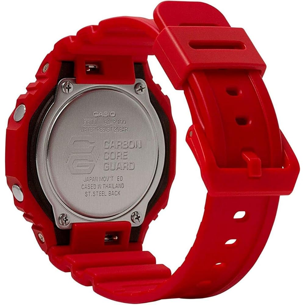 Casio G-SHOCK GA-2100-4A Red Analog-Digital Sports Quartz Watch for Men