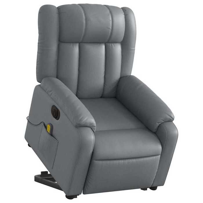 VidaXL Fauteuil Inclinable de Massage Électrique, Chaise de Relaxation avec Dossier, Siège avec Accoudoirs Salon, Moderne, 3205288
