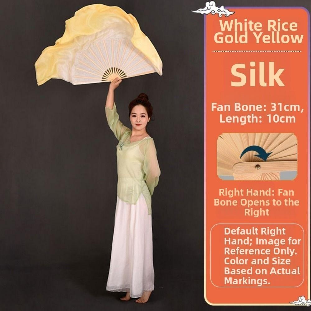 10/20cm Halbkreis Seide Kinder Kinder Bambusfächer Schleier Paare Yangko Tanzwerkzeuge