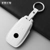 Genuine Leather Car Key Case Cover Shell for Mercedes Benz A C E S G Class GLC CLE CLA GLB GLS W177 W205 W213 W222 X167 AMG Fob
