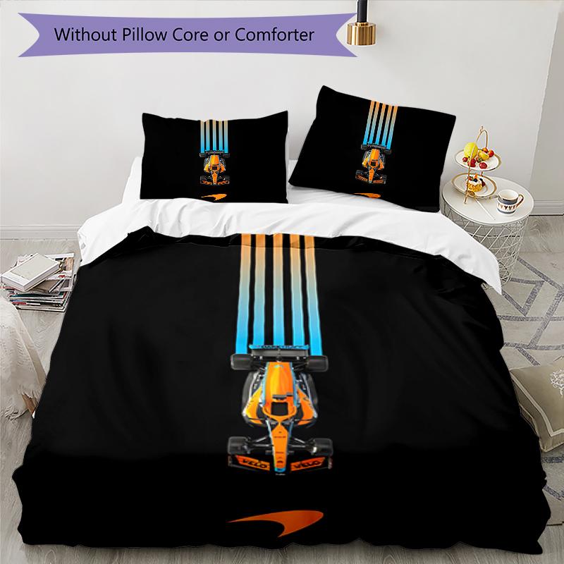 3pcs Landos Norris Racing1 Design Cover Set - HD Printed Bedding with 1 Cover and 2 Pillowcases - Perfect for Home and Dorm Decor