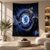 Dekoratives Wandteppich, Chelsea FC Aufdruck Wandkunst, Leichte Wanddekoration für Schlafzimmer Hintergrund