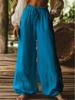 Women's Plus Size Cotton Linen Casual Long Pants (Europe & America 2025 Collection)