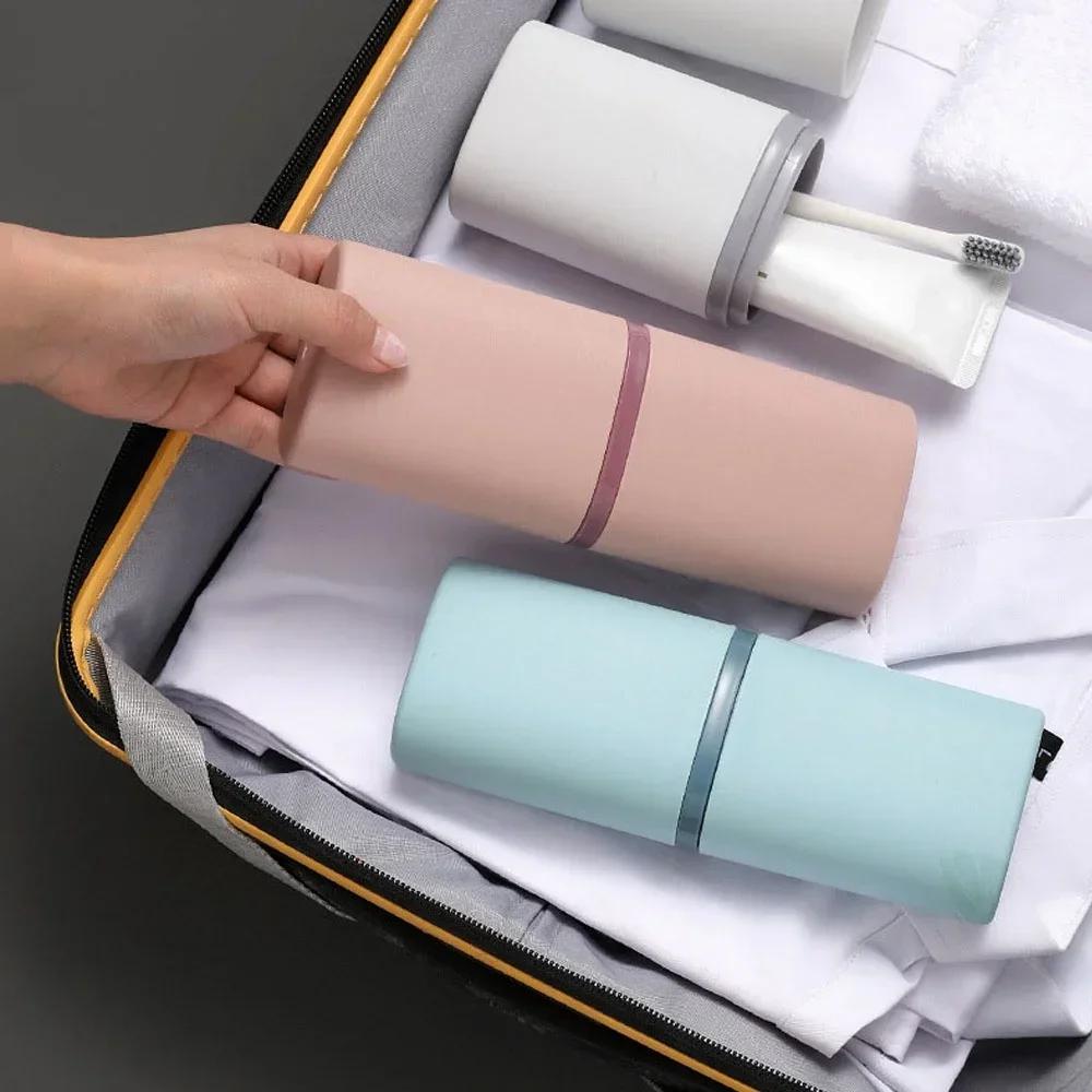 1 Pc Portable Toothbrush Holder Box Travel Camping Toothbrush Toothpaste Storage Organizer Case Bathroom Accessories (Ony Case)