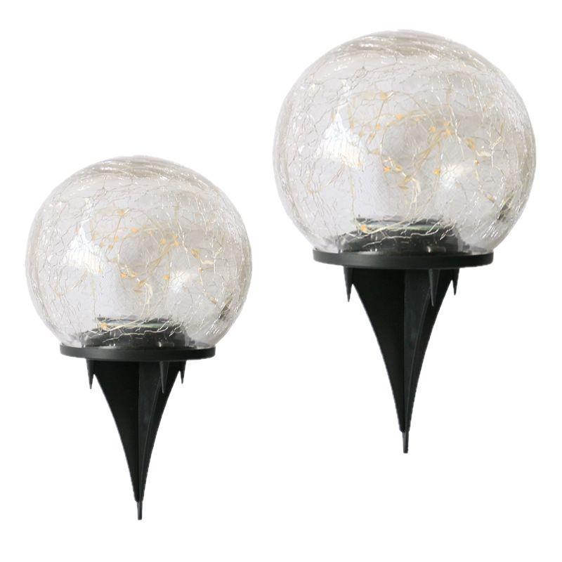 Silicone Sealed Outdoor Solar Crackle Lawn and Patio Light