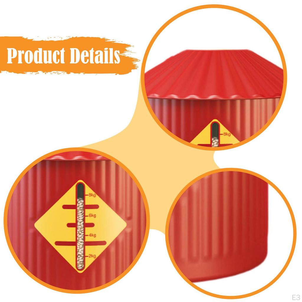 Food Container Rice Storage Bin Lightweight Airtight Grain Bucket for Flour Beans