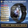 New Men Accurate Health Diagnosis ECG Smart Watch Blood Pressure Blood Oxygen Blood Fat Uric Acid Temp Bluetooth call Smartwatch