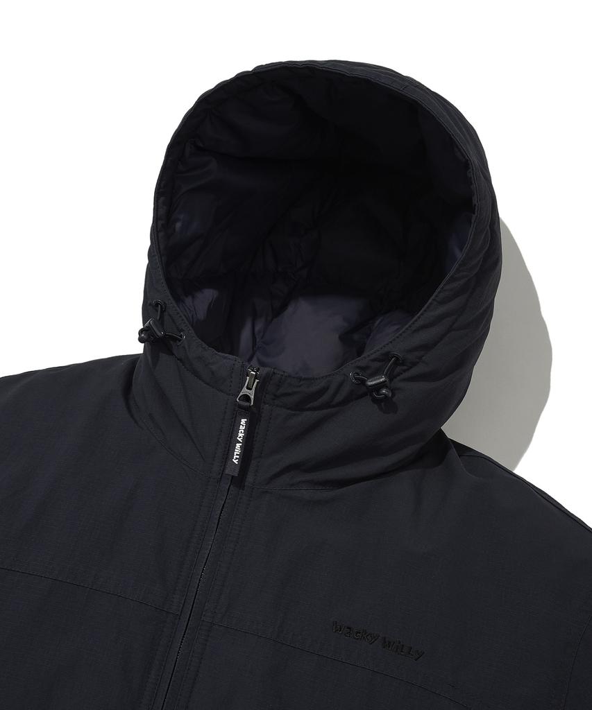 Wacky Willy Washed Down Short Puffer Navy