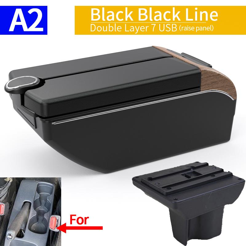 nlzh6 For Perodua Aruz armrest RUSH 2019 TOYOTA AVANZA center console retrofit multi-functional storage box car accessories with USB.