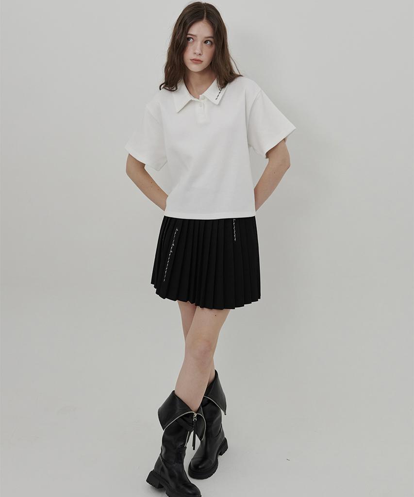 Eoboneoseu Logo Pique Polo Shirt [White]