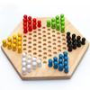 Juego de Mesa Hexagonal de Madera de Damas Chinas para Adultos y Niños - Juguete Educativo para Estudiantes y Jardín de Infancia.