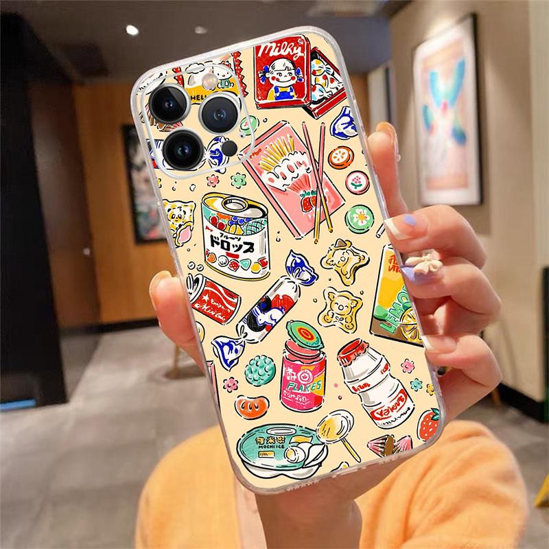 

Phone Case For iphone 17 Pro Air 17ProMax 16 15 14 13 Pro Max 16 15 14 13 Pro 15Plus Japan INS Cartoon Cute Cat Girl iPhone 13Pro
