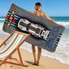 Asciugamano da Spiaggia Stampa Martini Racing con Nome Personalizzato, Grande Morbido Asciugatura Rapida per Spiaggia Campeggio Nuoto -HE229