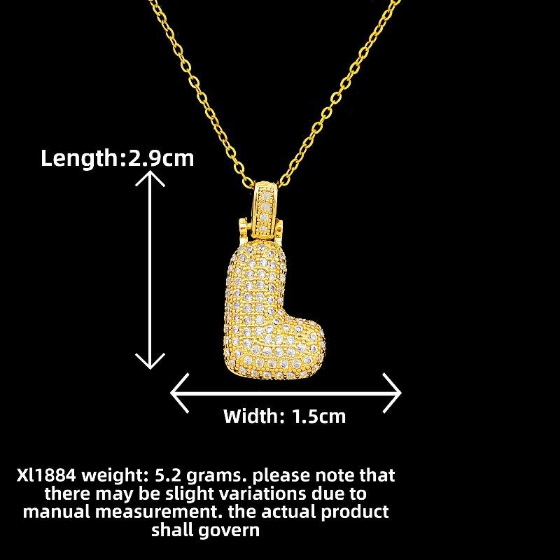 New Style Necklace Featuring Trendy Letter Design In Bold Font, with A Luxurious and Exclusive Look, Suitable for Sophisticated Accessories.