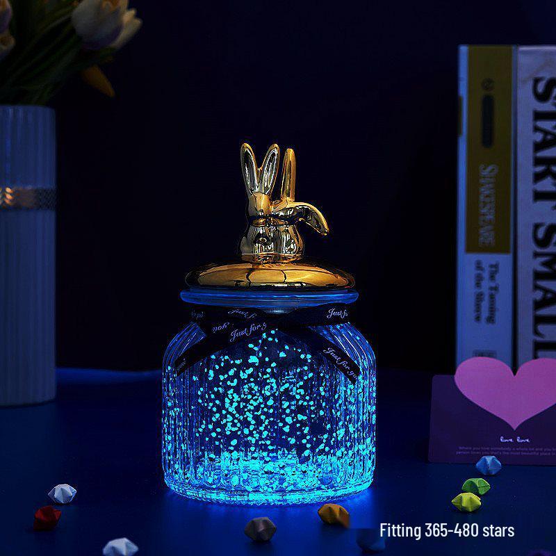 Luminous Glow-in-the-Dark Star Bottle Ornament - Creative Gift for Birthdays or Valentine's Day