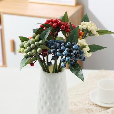 Realistic Faux Flower and Berry Arrangement for Indoor/Outdoor Decor