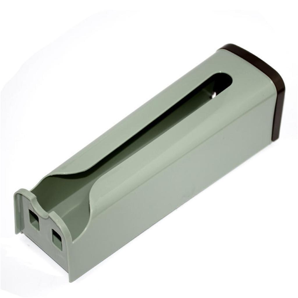 2PCS Wall Mounted Garbage Bag Storage Rack Back Adhesive Organizer Professional for Kitchen Pink