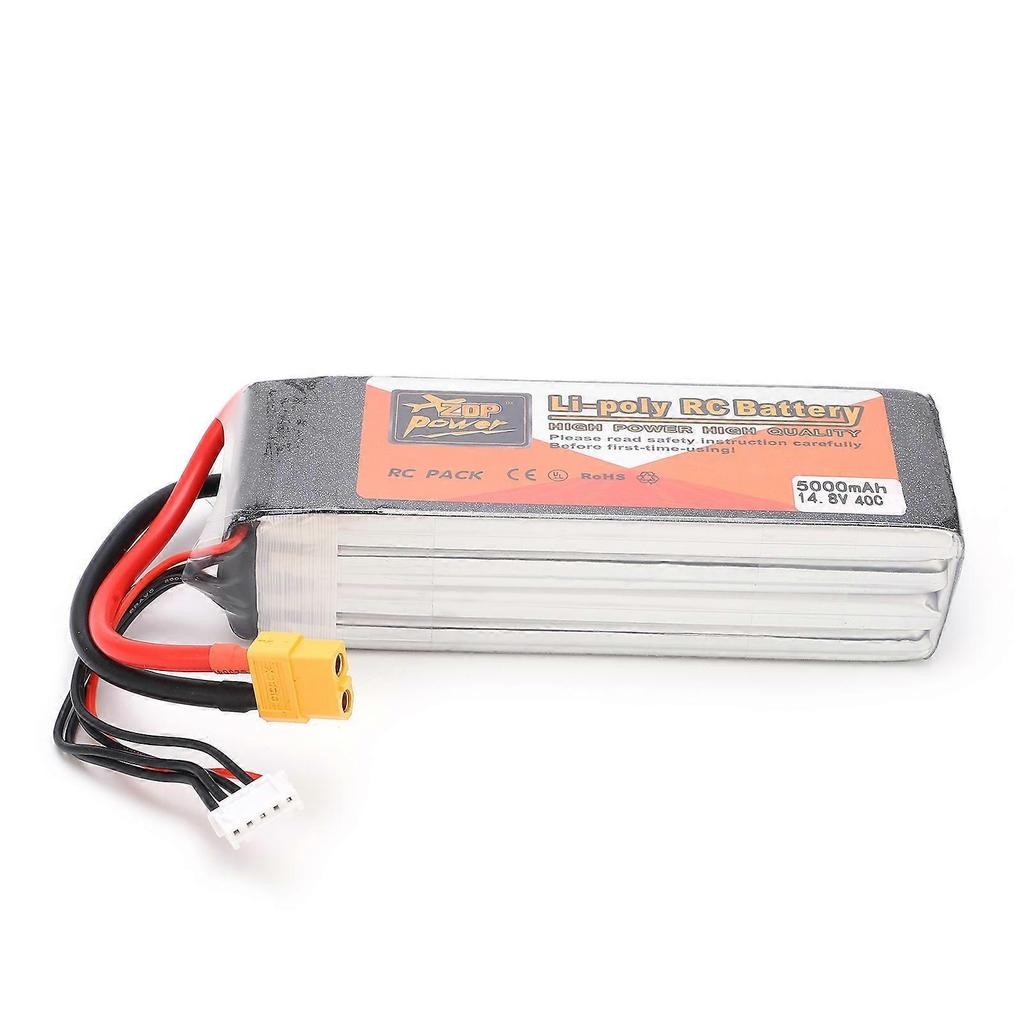 14.8V 5000mAh 40C 4S XT60 Plug LiPo Battery for FPV Racing Drone RC Quadcopter Accessories