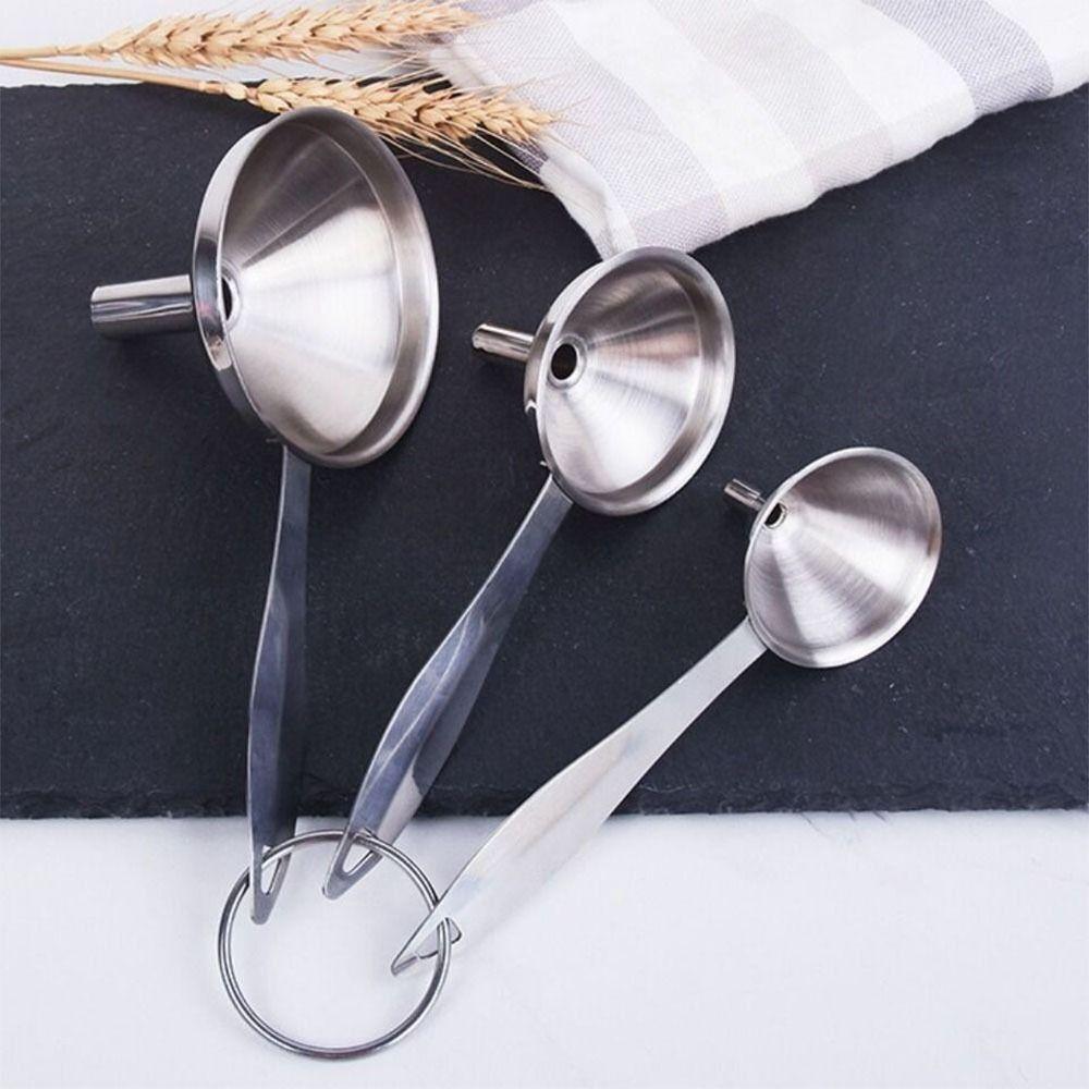 

Stainless Steel Mini Funnel 3Pcs/Set Funnel Multifunctional Funnel Three Piece Set
