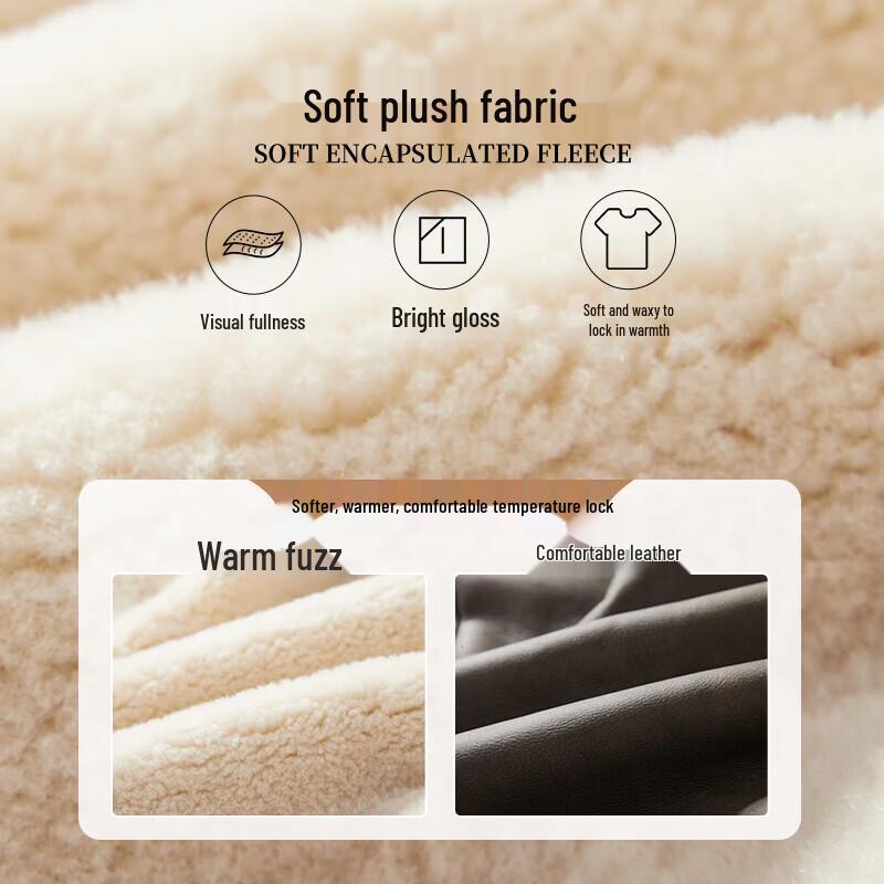 Xiangying Women's Reversible Shearling Coat