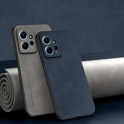 Für POCO M5S Hülle Schaffell PU Leder Matte Abdeckung Für POCO F6 Pro X6 M6 Pro 4G 5G F5 X5 Pro C65 Stoßfeste Stoßstangenhülle