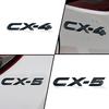 1Pc Car 3D ABS Plastic Chrome Silver/Black CX4 CX5 CX-4 CX-5 Logo Car Side Fender Rear Trunk Emblem Sticker For  Accessories