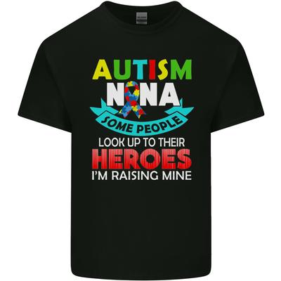 Autism Nana Grandparents Autistic ASD Unisexs Light Cotton TShirt