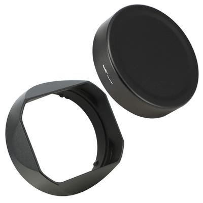 Bajonetová hranatá stínítko objektivu Haoge s krytkou pro Sony FE 24 mm 40 mm G Prime Lens F2,8 G, FE F2,5 G, FE50 mm F2,5