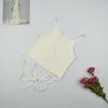 Spot EBay New Women's Clothing Camisole Back Hollow Lace-up Midriff-baring Bottoming Top