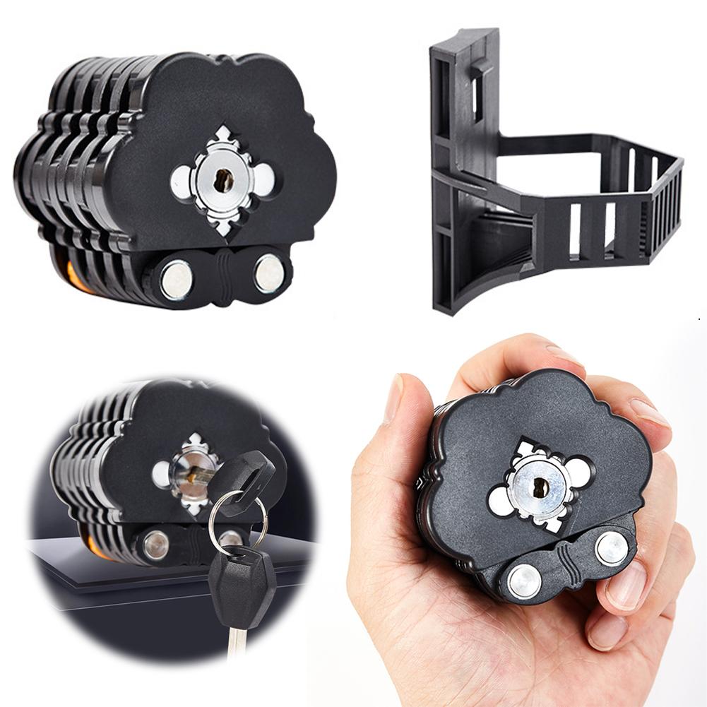 Folding Bike Chain Lock Waterproof Bicycle Foldable Lock Anti-Theft Bicycle Chain Lock for Bicycle Accessories China Mainland