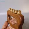 Wooden Handheld Massage Roller - Multi-Point Body Relaxation Tool For Muscles Back  Neck