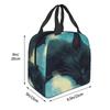 Night Black Cat On The Clouds Insulated Lunch Bag for Women Children Portable Food Boxes Thermal Lunch Box Tote