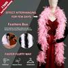 DIY Pink Turkey Feather Boa 2 Meter 40g 60g 90g Fluffy Chandelle Feathers for Carnival Party Dress Clothes Costume Scarf Shawl