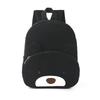 Cute Cartoon Corduroy Backpack - Large Capacity Plush Bear School Bag for Students