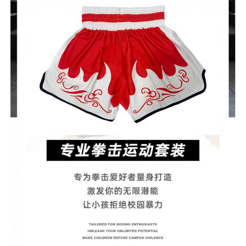 Pantaloncini da Boxe MMA Uomo Donna Leggeri Attrezzatura per Allenamento e Combattimento Pantaloni da Palestra con Tessuto Elasticizzato