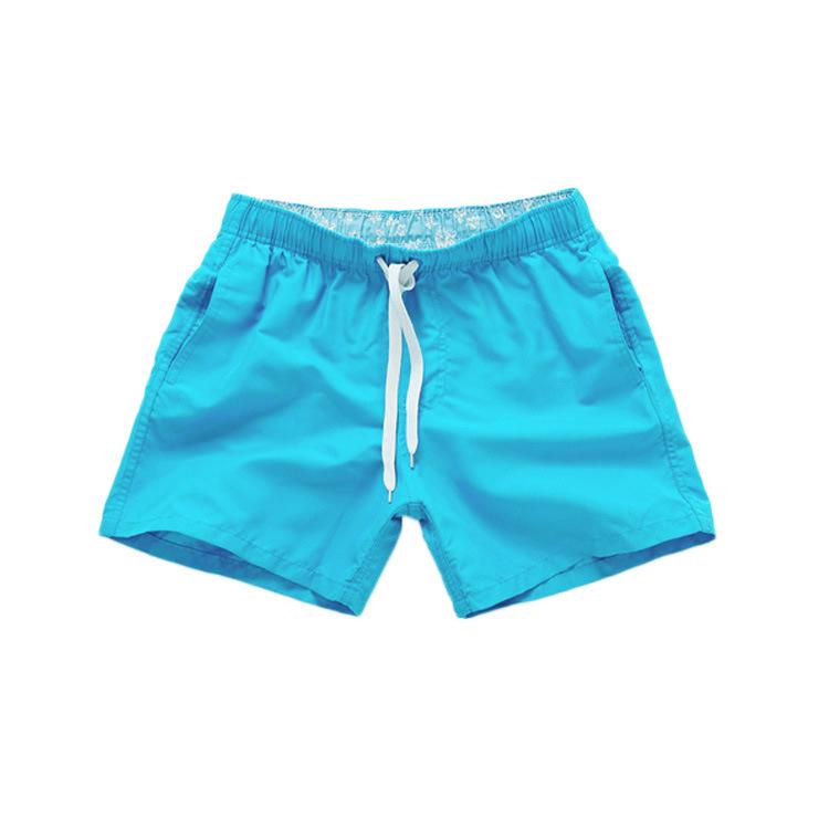 Mens Swim Trunks with Side Pockets Summer Casual Solid Color Beach Shorts Quick Dry Lightweight Board Shorts Swimwear Swimsuit