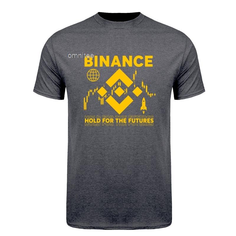 Crypto Binance TShirt Unisex Casual Tees Cotton Short Sleeve Cool Tops Tshirt Streetwear Vintage T Shirts HJ095