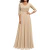 Color code new European and American hot-selling dresses lace splicing long waist noble dress dresses