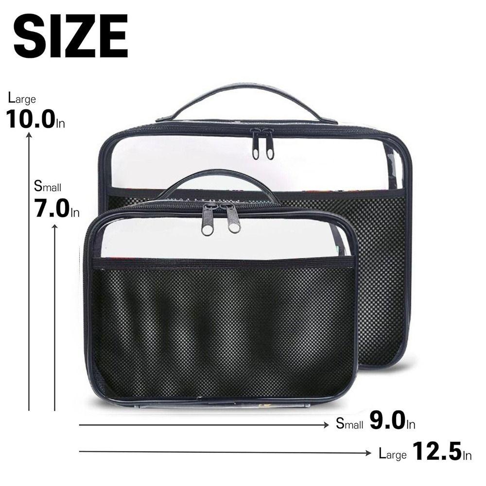 Waterproof Transparent Cosmetic Bag Travel Organizer Shower Accessories Make Up Pouch  for Doll