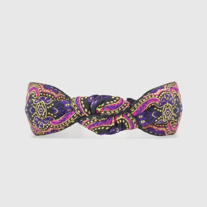 LALA Ethnisches Paisley Haarband - Violett