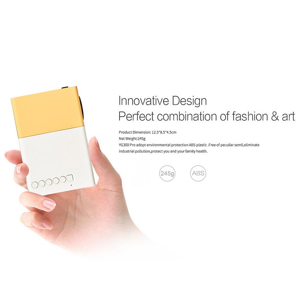 HD 1080P Mini LED Projector 400 Lumen Home Media Player HDMI-compatible USB/AV/TF Slots LED Micro Projector W/ Remote Controller