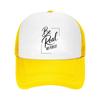 Be True Not Perfect Lettering Mesh Baseball Cap Casual Hat Outdoor  For Womens Unisex FeUnisex