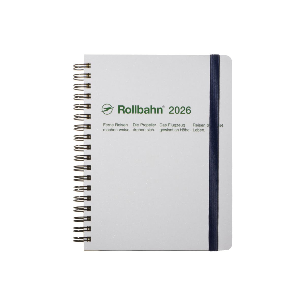 

[Delfonics Planner 2026 Edition / Starting October 2025] Rollbahn Metallic Large Monthly Planner (Pearl White)