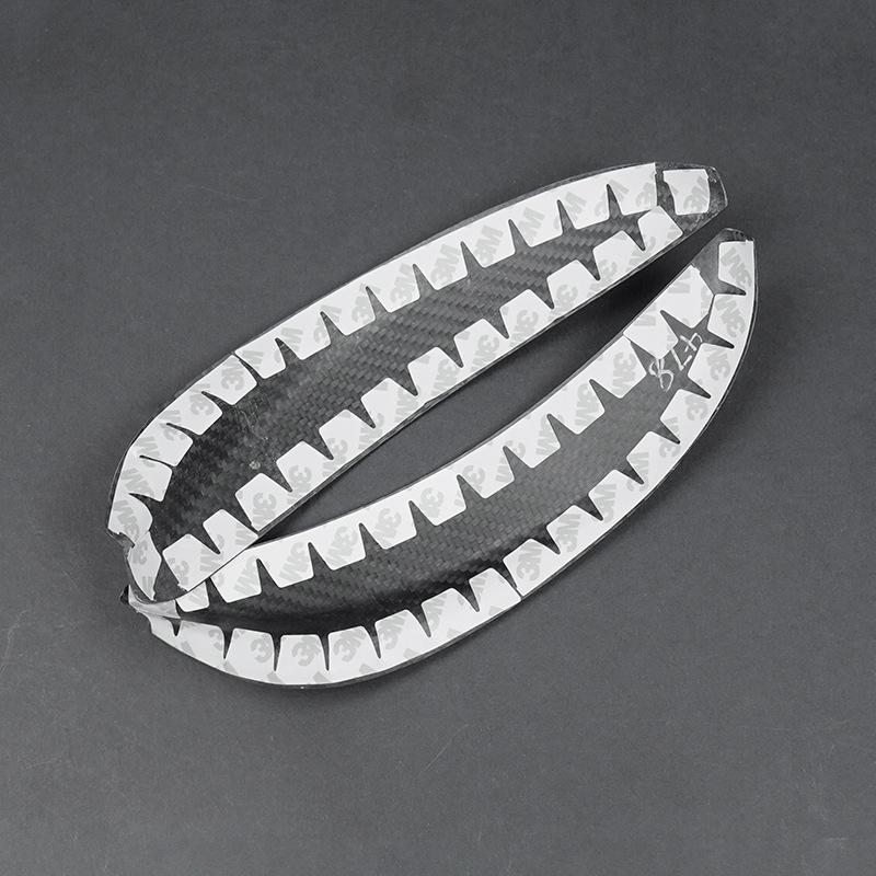 Fiat 500 Kohlefaser Scheinwerfer-Augenbrauen-Aufkleber