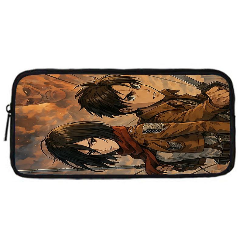 Child School Anime AttackS On Titan Backpack with Lunch Bags ,Pencil Bags ,School Bags for Boys Girls Best Gift
