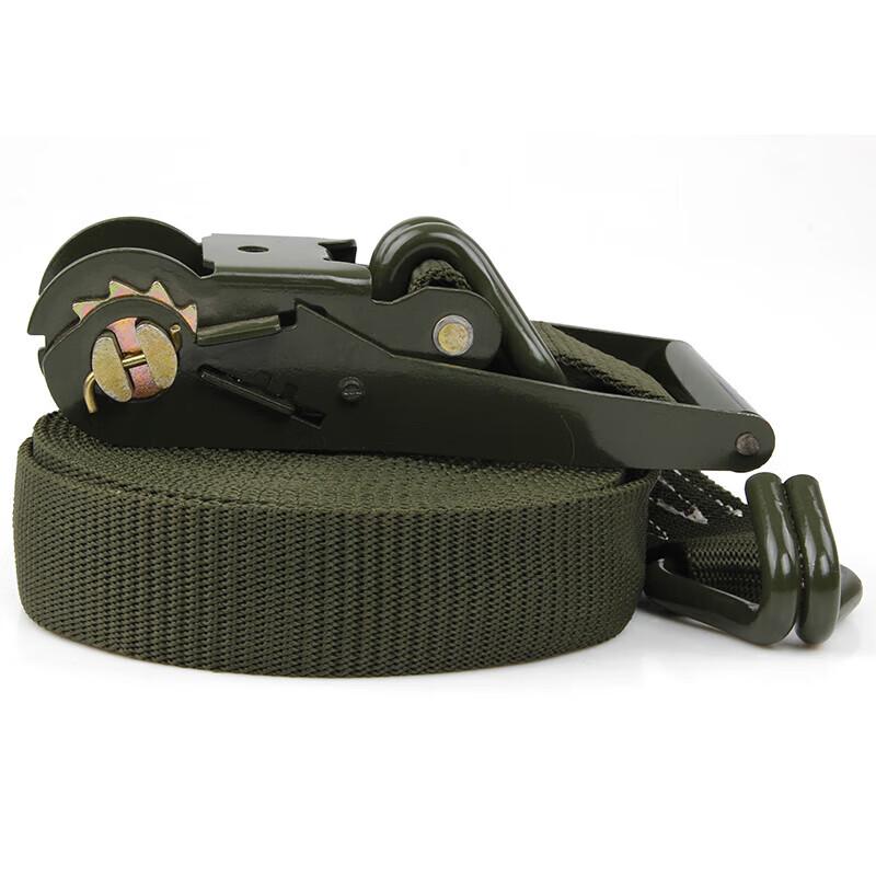 Jiurong Military Green Double Hook Cargo Tie-Down Strap