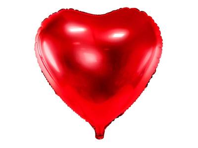 Heart Foil Balloon, 45cm, Red